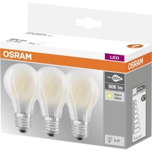 НАБІР 3x Світлодіодна лампочка VINTAGE E27/7W/230V 2700K - Osram