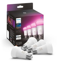 НАБІР 4x LED Лампочка з регулюванням яскравості Philips Hue White And Color Ambiance E27/6,5W/230V 2000-6500K