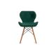 НАБІР 4x Обіднє крісло TRIGO 74x48 см світло-зелений/бук