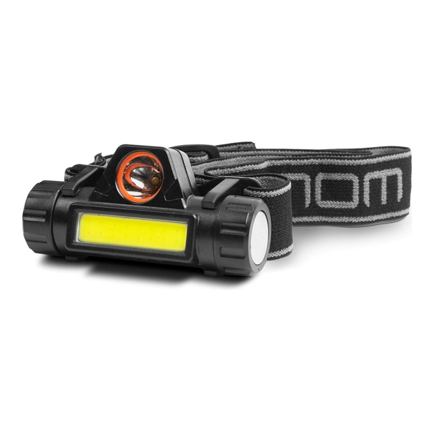 Налобний LED ліхтар LED/3W/5V Li-ion 1200mAh IP54