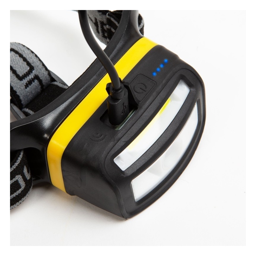 Налобний LED ліхтар з датчиком LED/13W/Li-ion 1500mAh IP65