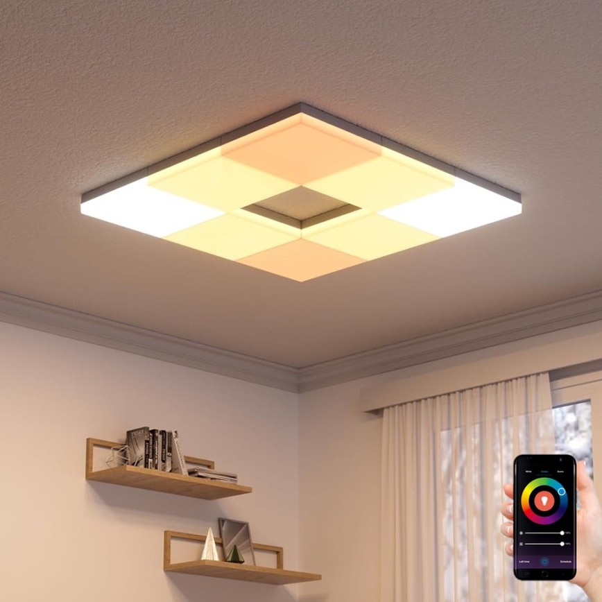 Nanoleaf - НАБОР 3x LED RGBW Диммируемый потолочный светильник SKYLIGHT 1xLED/18W/230V + 2xLED/16W/230V 2700-6500K Wi-Fi