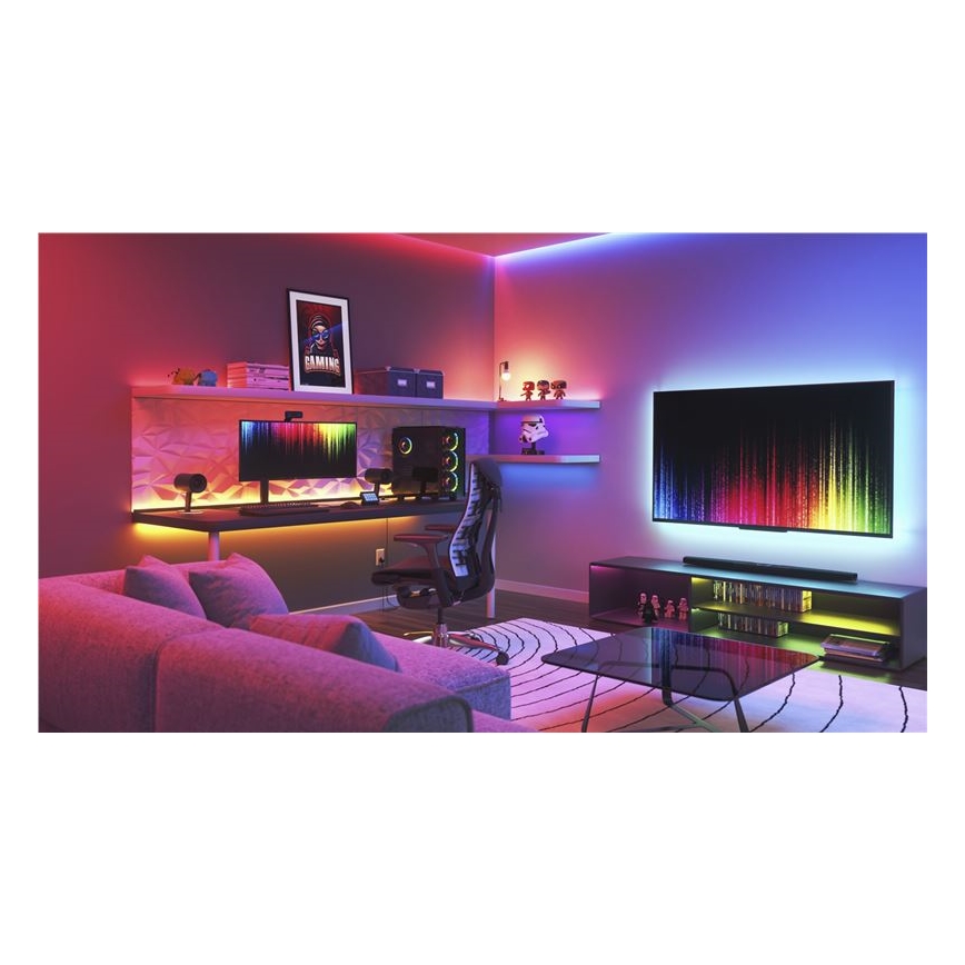 Nanoleaf - Светодиодная RGBW-лента с регулированием яркости ESSENTIALS 2700-6500K Wi-Fi 2 м
