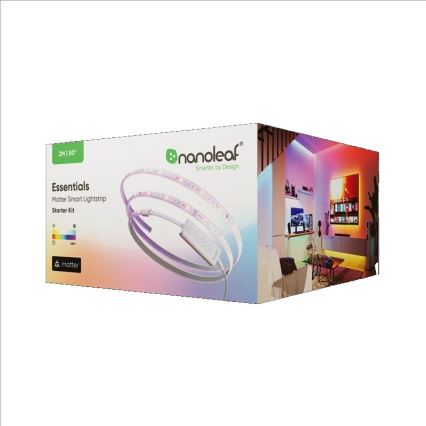 Nanoleaf - Светодиодная RGBW-лента с регулированием яркости ESSENTIALS 2700-6500K Wi-Fi 2 м