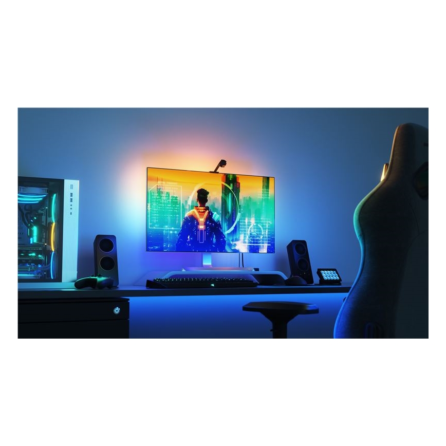 Nanoleaf - Набор для дублирования 4D экрана + Световые ленты базовый набор 5,2 м 85''