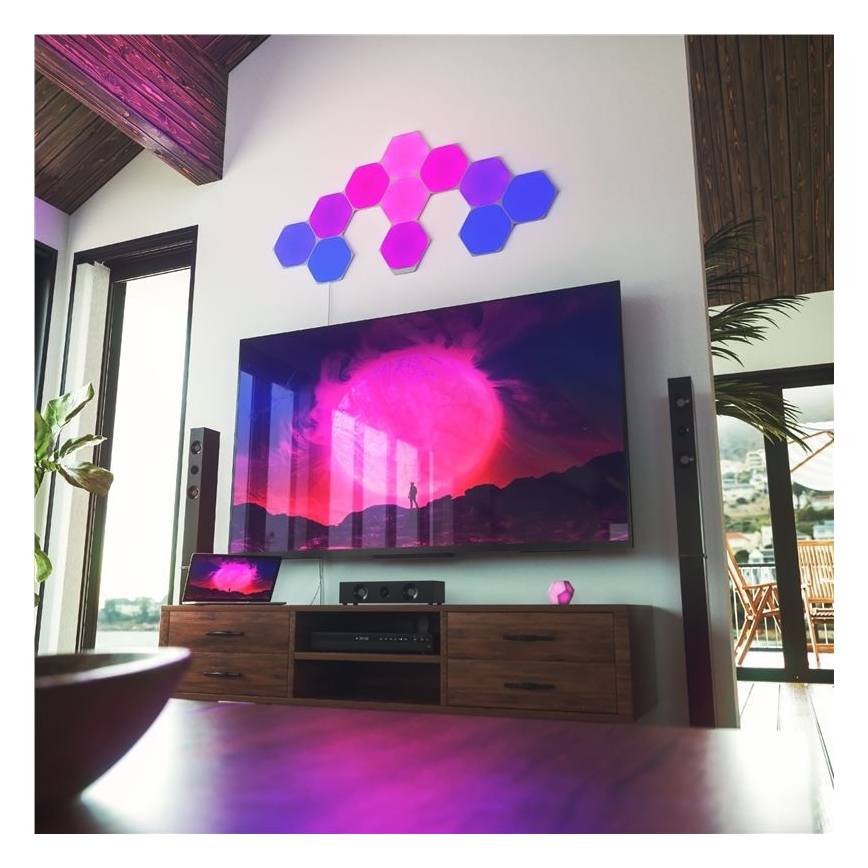 Nanoleaf - НАБОР 9x Светодиодная RGB-панель с регулированием яркости SHAPES HEXAGON LED/2W/230V 1200-6500K Wi-Fi
