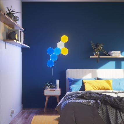 Nanoleaf - НАБОР 9x Светодиодная RGB-панель с регулированием яркости SHAPES HEXAGON LED/2W/230V 1200-6500K Wi-Fi