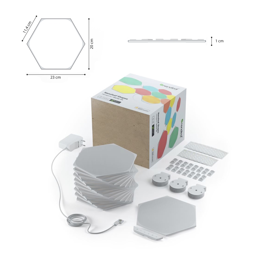 Nanoleaf - НАБОР 15x Светодиодная RGB-панель с регулированием яркости LED/2W/230V 1200-6500K Wi-Fi