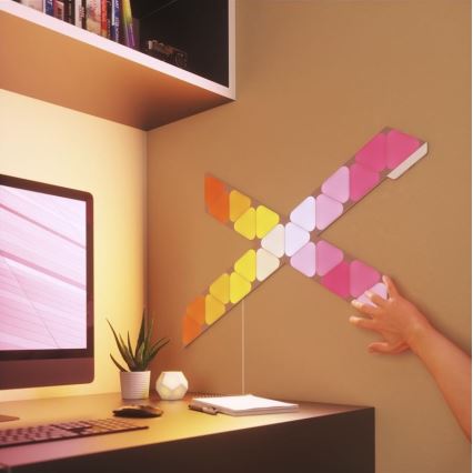 Nanoleaf - КОМПЛЕКТ 10x RGB LED Панель з регулятором яскравості TRIANGLES LED/0,5W/230V Wi-Fi