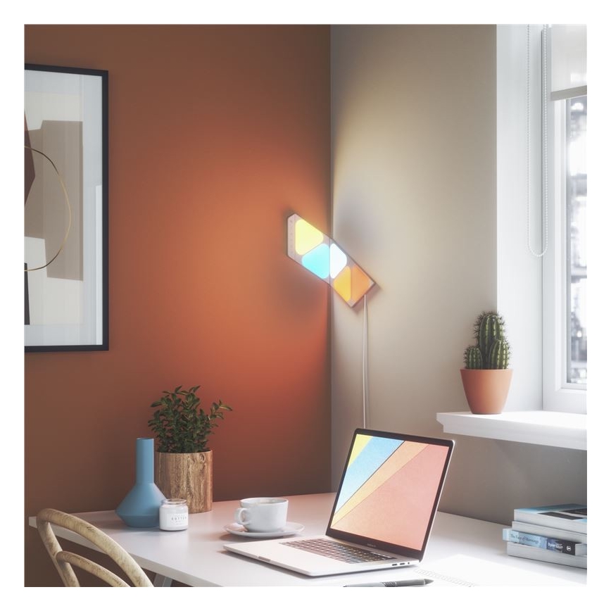 Nanoleaf - НАБІР 5x LED RGB Панель з регулюванням яскравості TRIANGLES LED/0,5W/230V 1200-6500K Wi-Fi