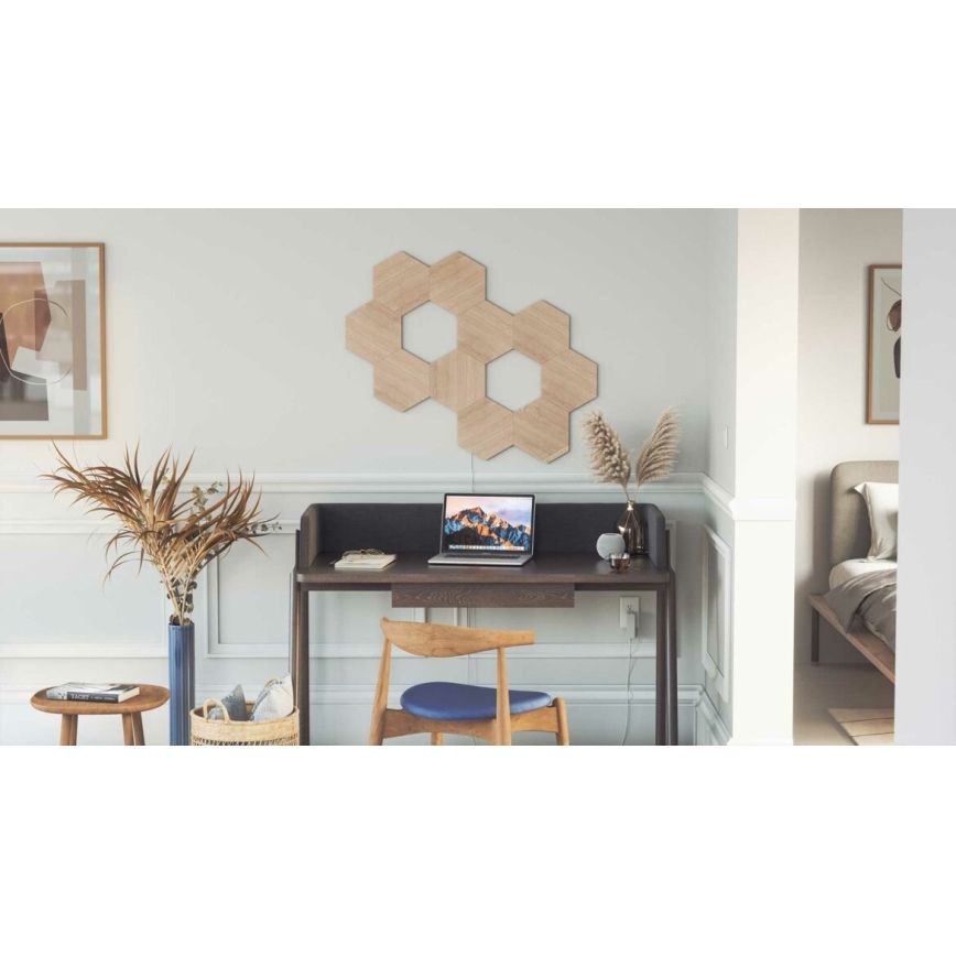 Nanoleaf - НАБОР 3x Светодиодная панель с регулированием яркости HEXAGONS LED/2W/230V Wi-Fi