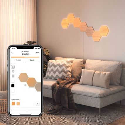 Nanoleaf - НАБОР 3x Светодиодная панель с регулированием яркости HEXAGONS LED/2W/230V Wi-Fi