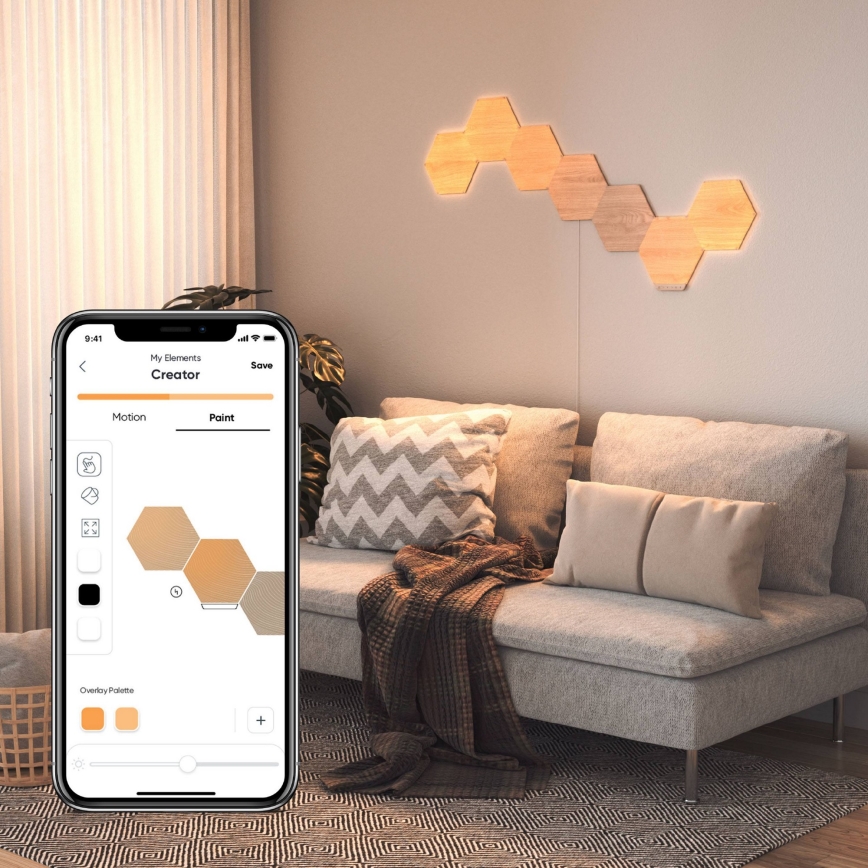 Nanoleaf - НАБОР 3x Светодиодная панель с регулированием яркости HEXAGONS LED/2W/230V Wi-Fi