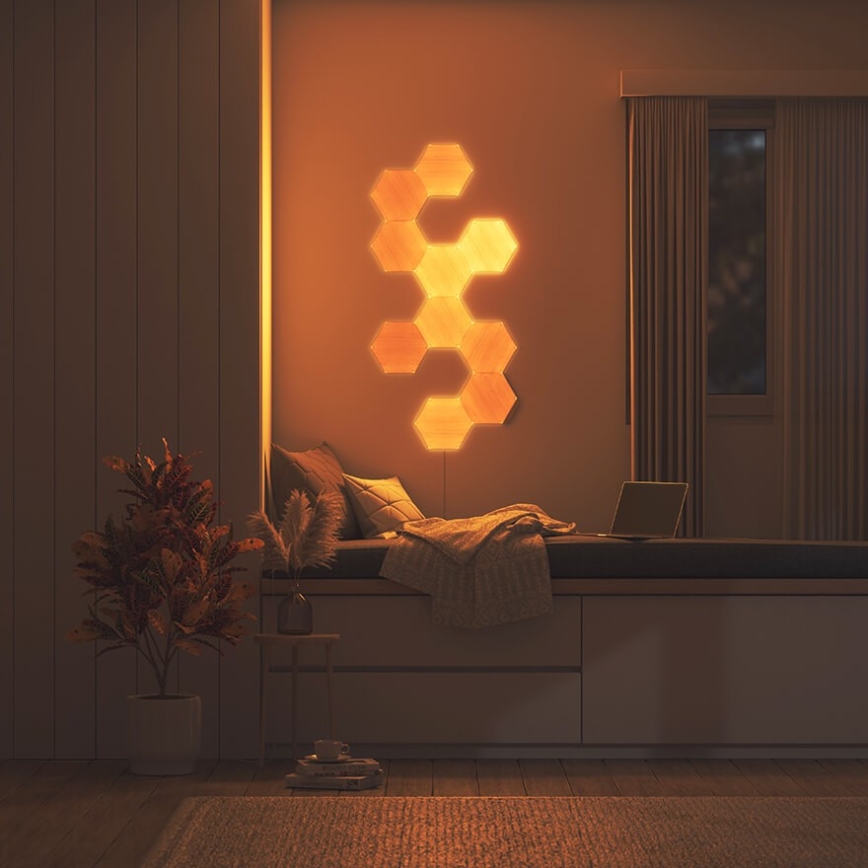 Nanoleaf - НАБОР 3x Светодиодная панель с регулированием яркости HEXAGONS LED/2W/230V Wi-Fi