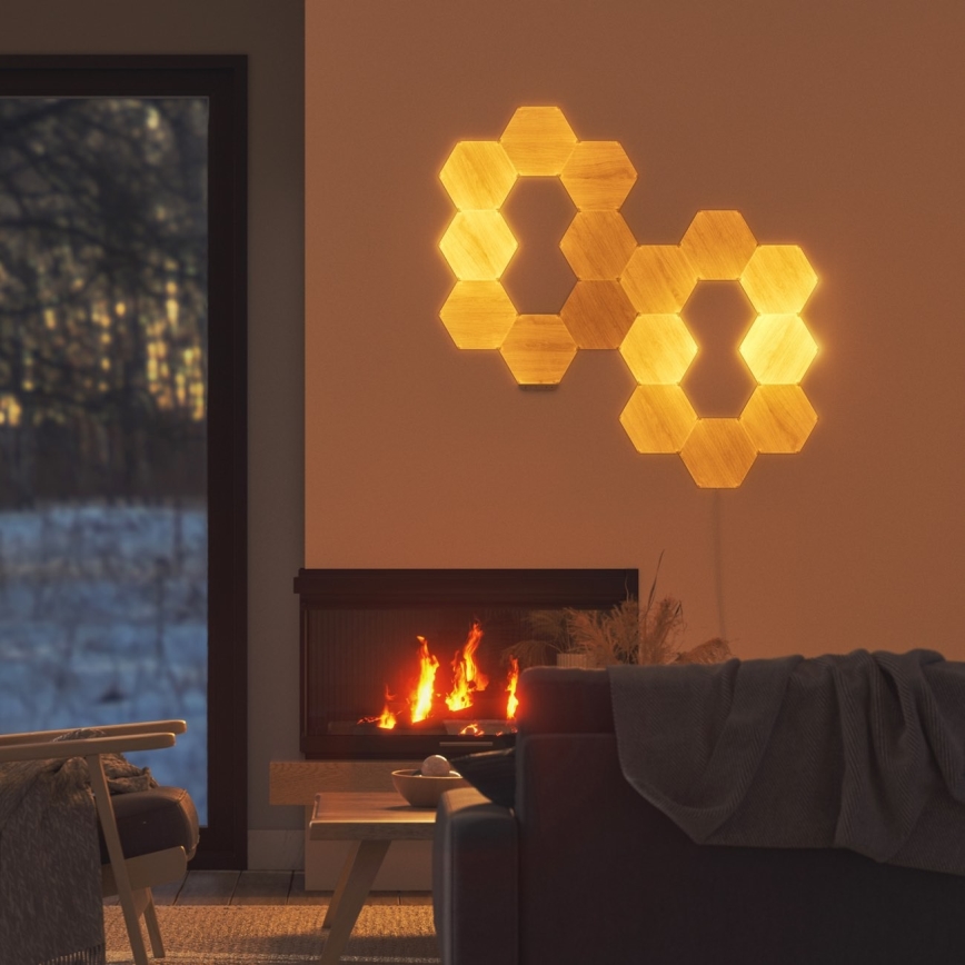 Nanoleaf - НАБОР 13x Светодиодная панель с регулированием яркости HEXAGONS LED/2W/230V Wi-Fi