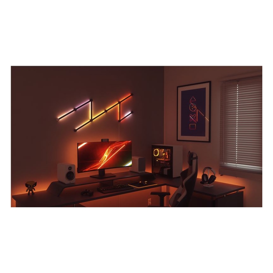 Nanoleaf - Набор крышек для реек LINES 9 шт. матовый черный