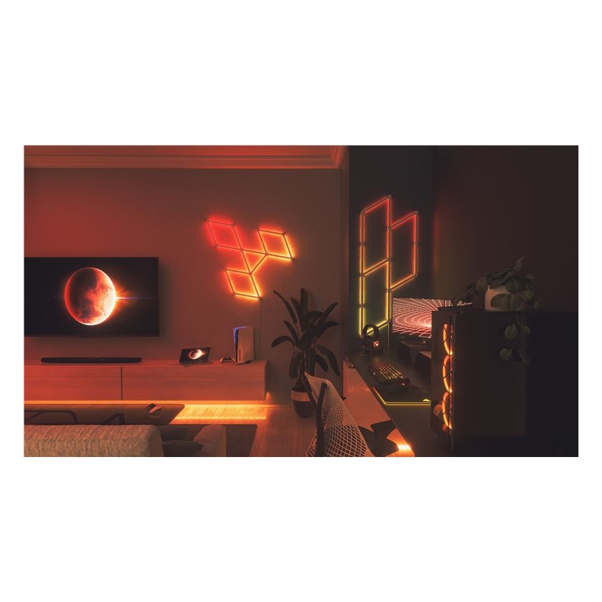 Nanoleaf - Удлинительный набор 3x Светодиодная RGBW-рейка с регулированием яркости LINES LED/2W/230V 1200-6000K Wi-Fi