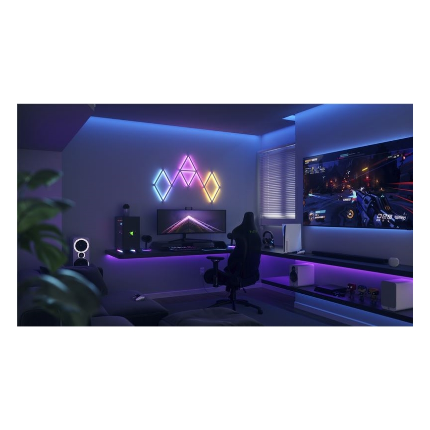 Nanoleaf - Удлинительный набор 3x Светодиодная RGBW-рейка с регулированием яркости LINES LED/2W/230V 1200-6000K Wi-Fi
