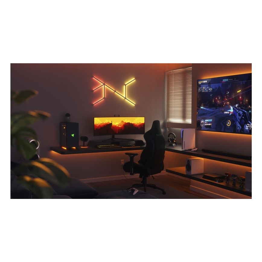 Nanoleaf - НАБОР 9x Светодиодная RGBW-рейка с регулированием яркости LINES LED/2W/230V 1200-6000K Wi-Fi