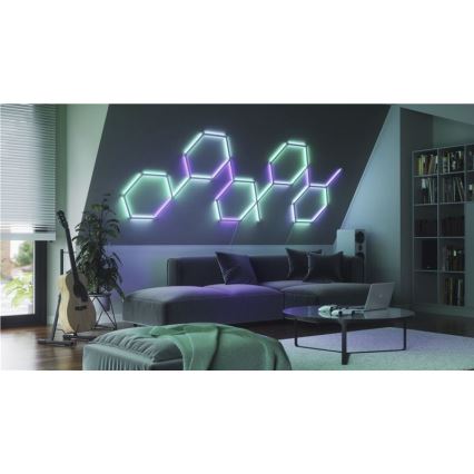 Nanoleaf - НАБОР 9x Светодиодная RGBW-рейка с регулированием яркости LINES LED/2W/230V 1200-6000K Wi-Fi