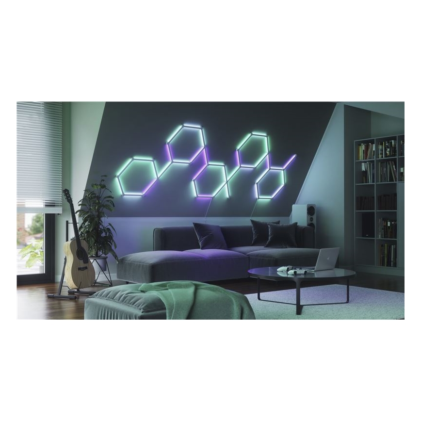 Nanoleaf - НАБОР 9x Светодиодная RGBW-рейка с регулированием яркости LINES LED/2W/230V 1200-6000K Wi-Fi
