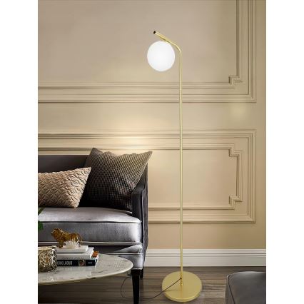 Напольная лампа 1xE27/40W/230V золотая/белая