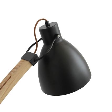 Напольная лампа 1xE27/60W/230V ясень/чёрный