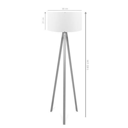 Напольная лампа AYD 1xE27/40Вт/230В коричневая/серая