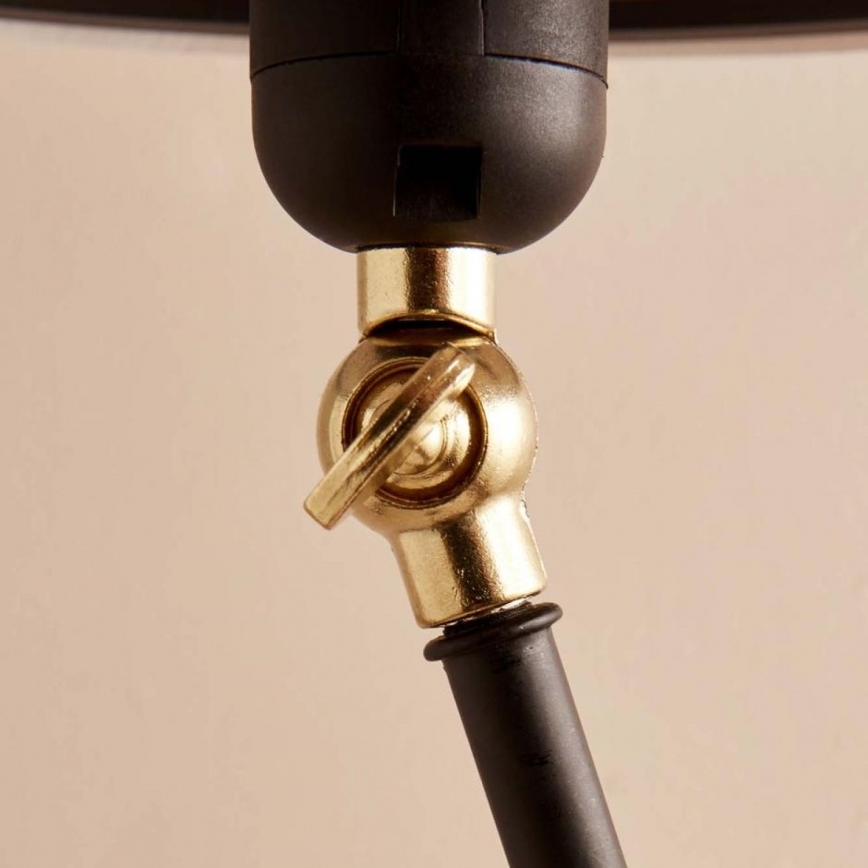 Напольная лампа AYD 1xE27/40W/230V черная/коричневая