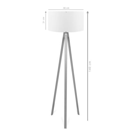 Напольная лампа AYD 1xE27/40W/230V коричневая