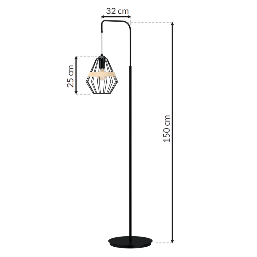 Напольная лампа CLIF 1xE27/60W/230V