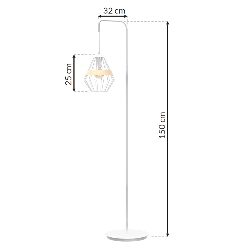 Напольная лампа CLIF 1xE27/60W/230V