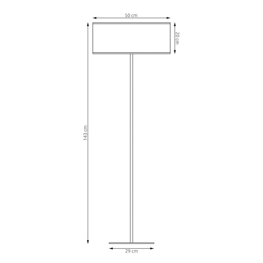 Напольная лампа ECO 1xE27/15W/230V бежевая/ротанг