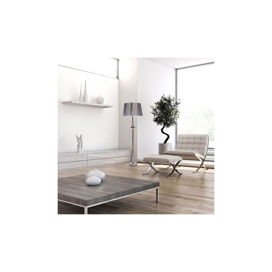 Напольная лампа GILLENIA 1xE27/60W/230V серебряная