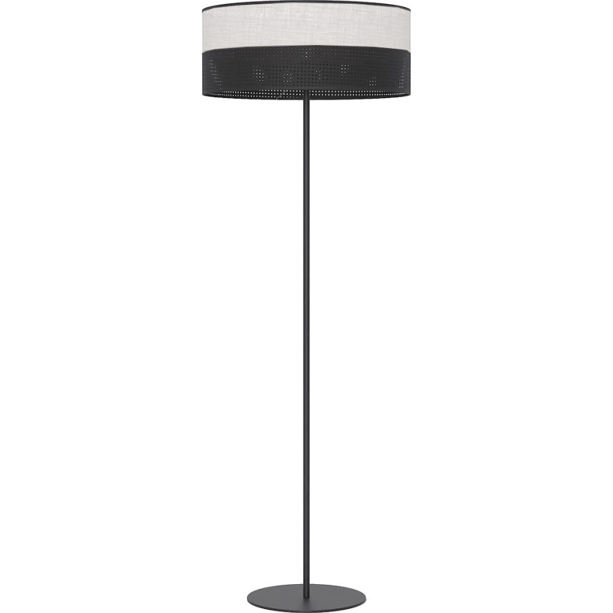 Напольная лампа KARBON 1xE27/15W/230V чёрная/серая