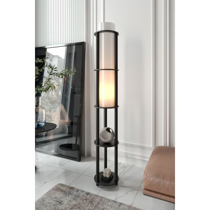 Напольная лампа с полками NOTO 1xE27/40W/230V черная