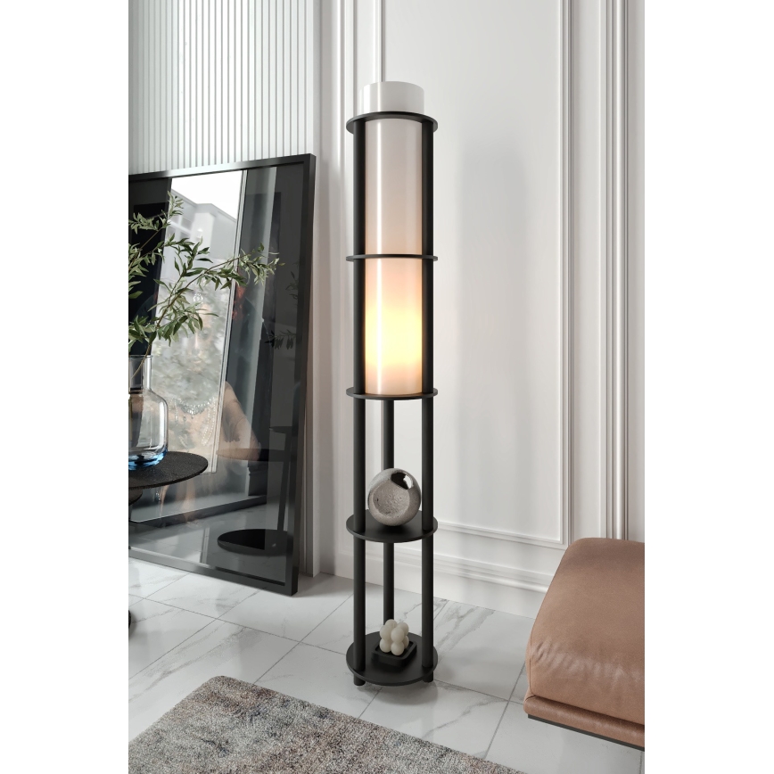 Напольная лампа с полками NOTO 1xE27/40W/230V черная