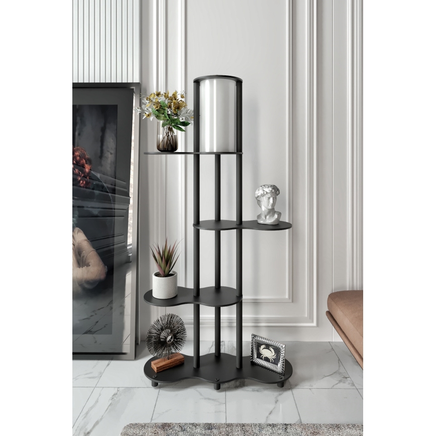 Напольная лампа с полками NOTO 1xE27/40W/230V черная