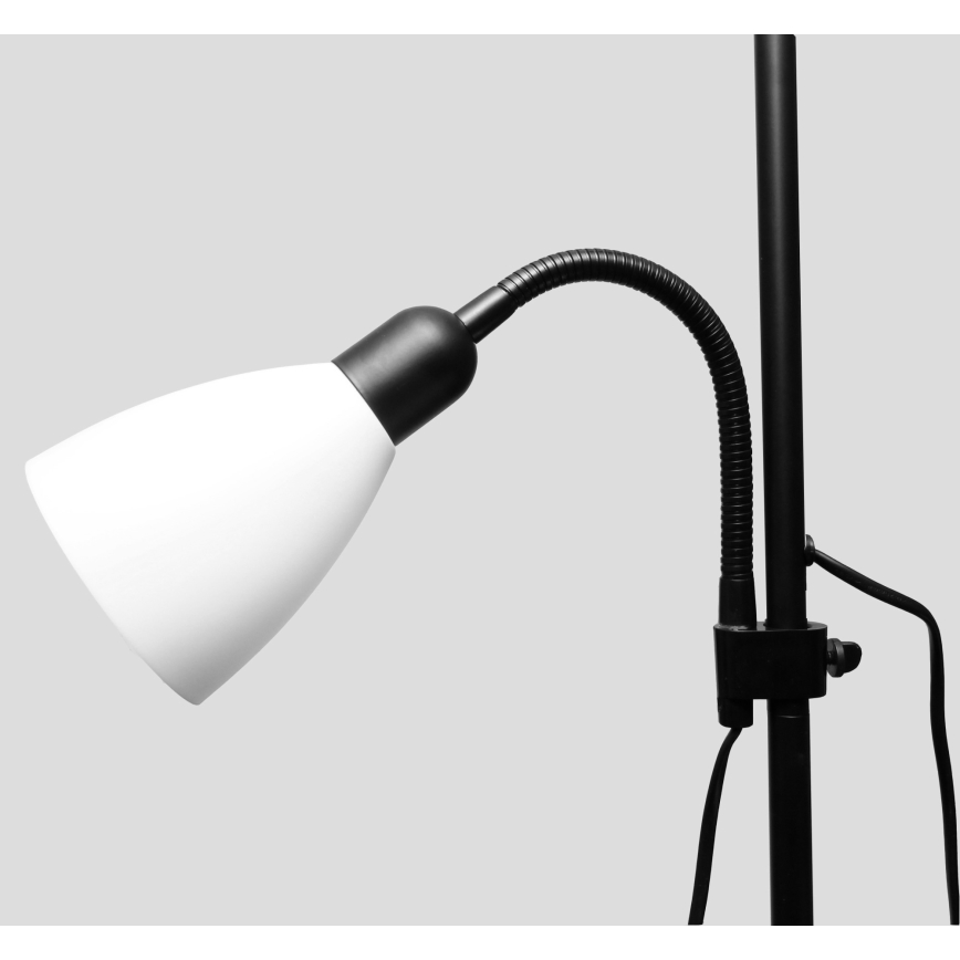 Напольная лампа WENDY 1xE27/100W/230V + 1xE14/40W чёрная
