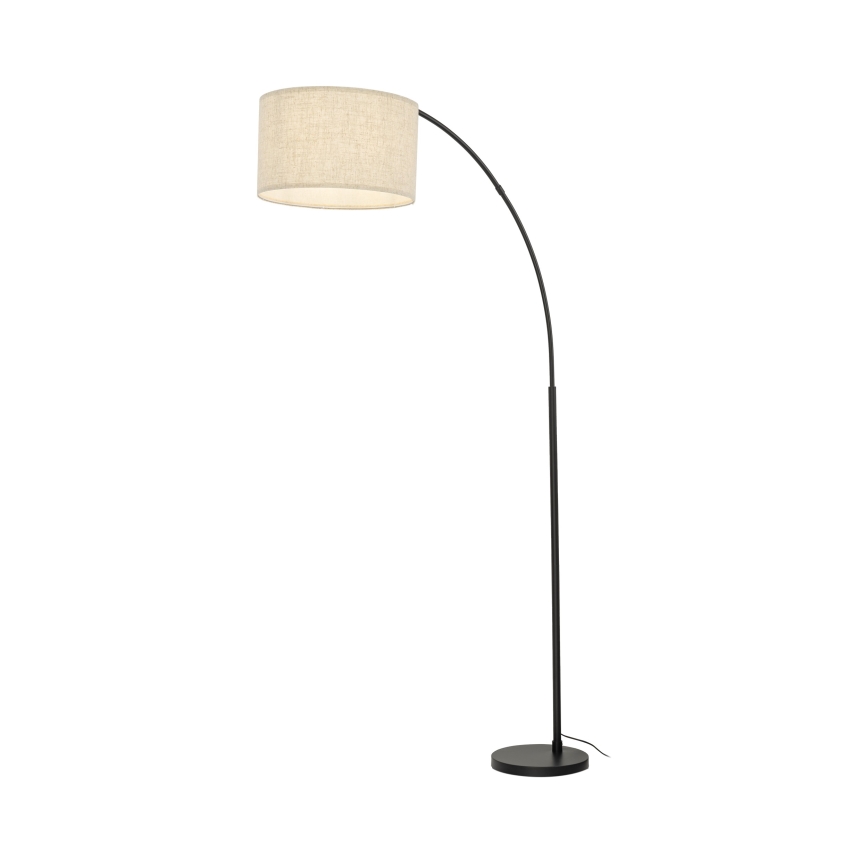 Напольная лампа ZENITH 1xE27/15W/230V черный/бежевый