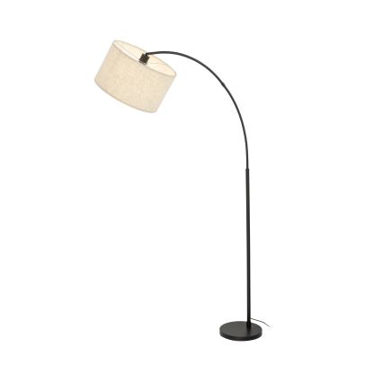Напольная лампа ZENITH 1xE27/15W/230V черный/бежевый