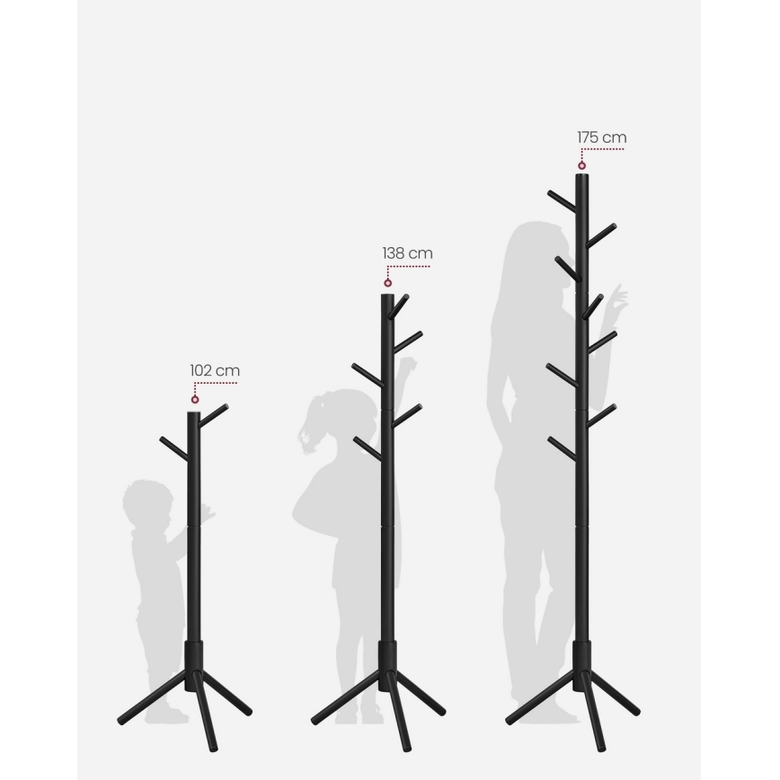 Напольная вешалка LINEA черная
