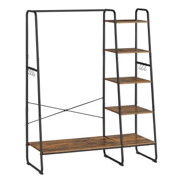 Напольная вешалка LINEA коричневая/čёрная