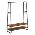 Напольная вешалка LINEA коричневая/чёрная