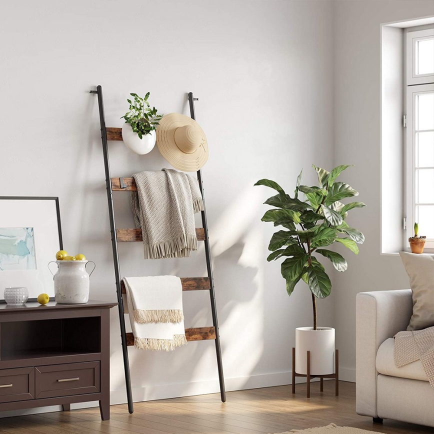 Напольная вешалка NAVARO, коричневая/чёрная