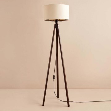 Напольный светильник AYD 1xE27/40W/230V, коричневый/бежевый