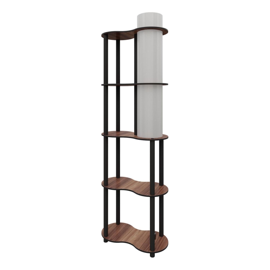 Напольный светильник с полками NOTO 1xE27/40W/230V коричневый/черный