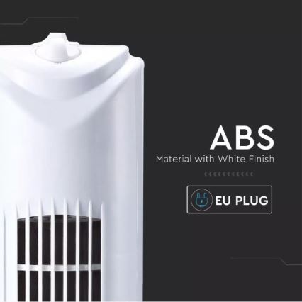 Напольный вентилятор с таймером 45W белый