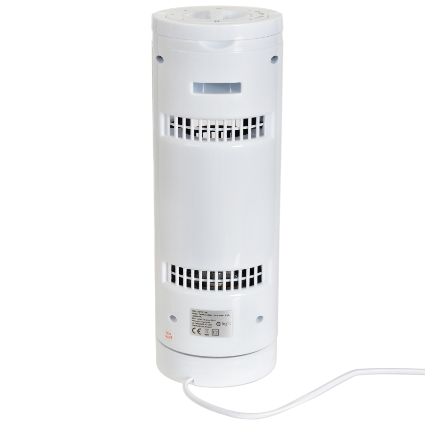 Напольный вентилятор TOWER 30W/230V белый