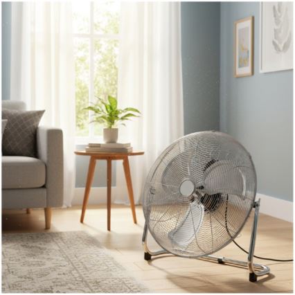 Напольный вентилятор VIENTO 200W/230V, глянцевый хром